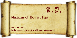 Weigand Dorottya névjegykártya